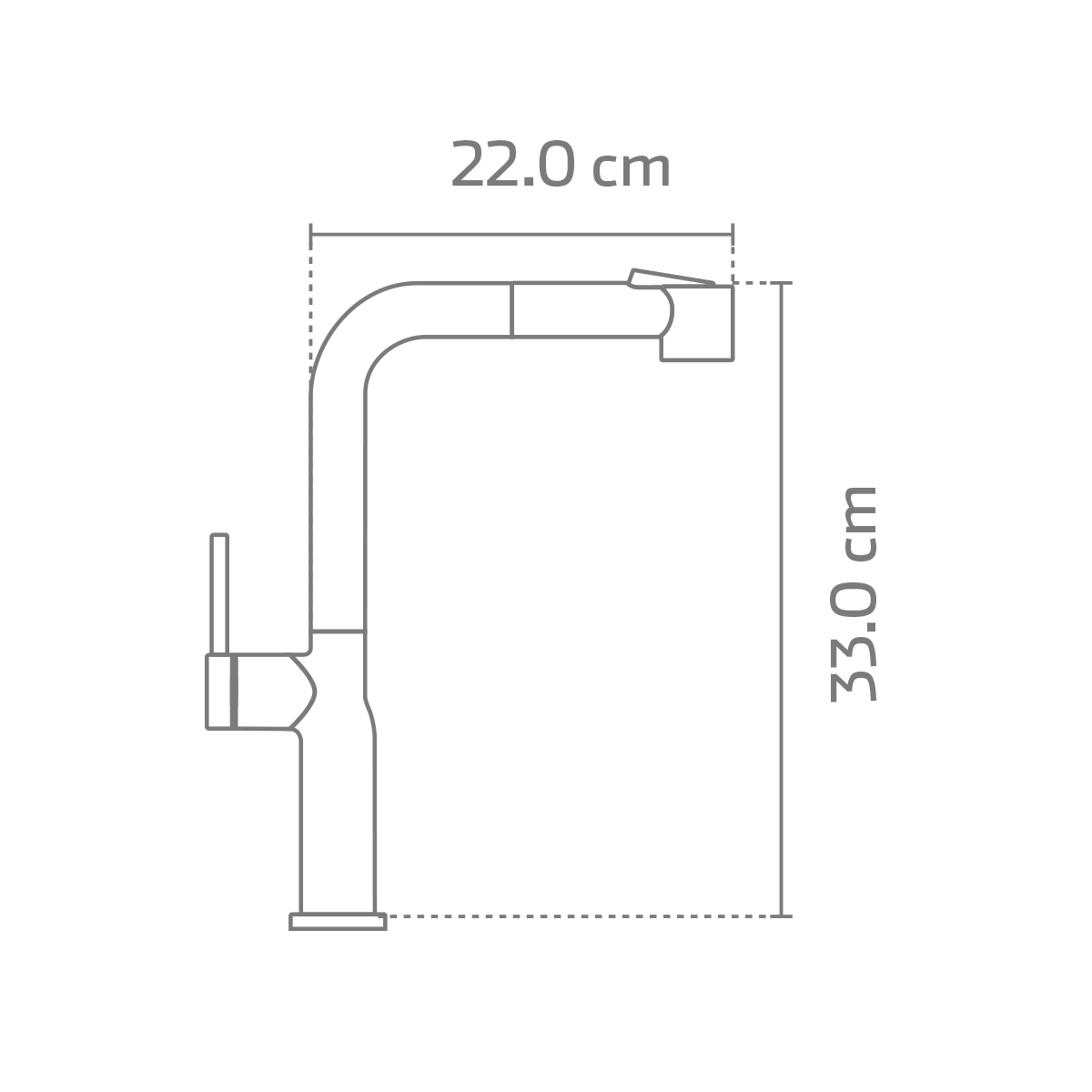 KSS1236-SS/BK Llave Monomando de Acero Inox304 Acabado Acero Inoxidable/ Negro - Image 2