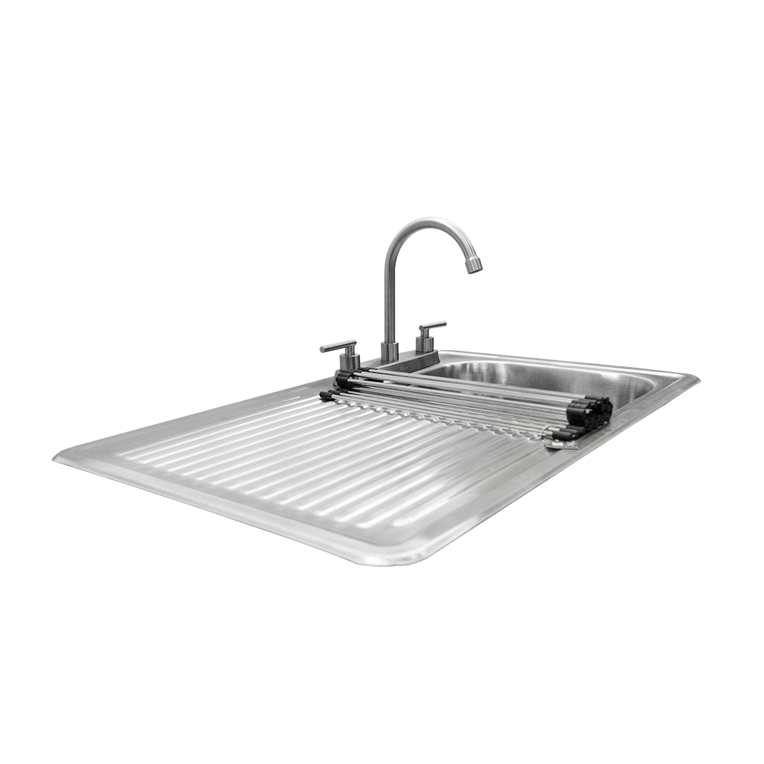 GoLITE 1 Set tarja básica para Empotrar con escurridor izquierdo o derecho con mezcladora 8" - Image 3