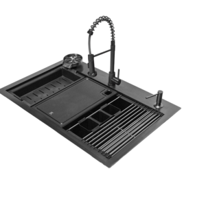 Workstation KWS0111-BG Tarja cuadra equipada color Black Gun una tina